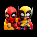Deadpool And Wolverine - Best Buds On Sofa (Cosbaby Figure)