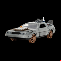 Back To The Future: Part 3 - Time Machine (Railroad Wheels) 1:32 Scale Die-Cast (Model Car)